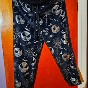 Disney Black and Silver Nightmare Before Christmas Pants
